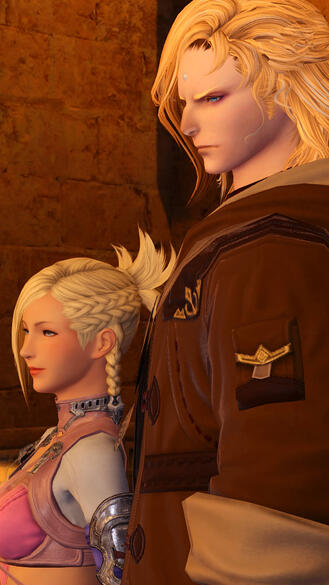 With Minfilia (Noncanon Alt playthrough) With Minfilia (Noncanon Alt playthrough)